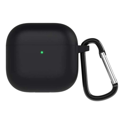 Чехол Silicone Case Protection для Apple AirPods 4 Black, чёрный