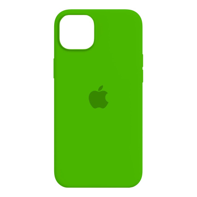 Чехол Silicone Case для Apple iPhone 15 Plus Ярко-зеленый