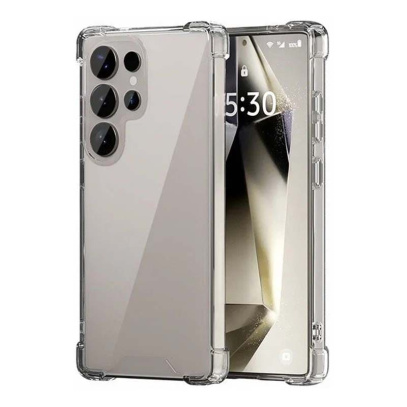 Чехол для Samsung Galaxy S25 Ultra с защитой камер, Прозрачный