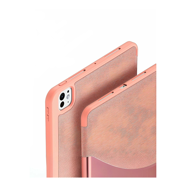 Чехол книжка для iPad Pro 13" M4 Dux Ducis Domo Series Pink, розовый