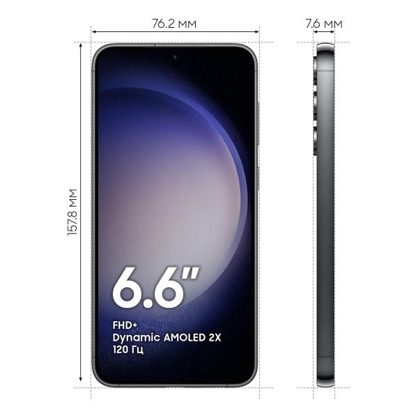 Samsung Galaxy S23+ 8/256Gb Phantom Black, чёрный фантом