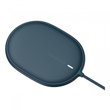 Беспроводное зарядное устройство 15w Baseus Light Magnetic Wireless Charger, Type-C кабель 1,5 м (WXQJ-03) Синий