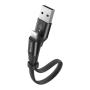 USB кабель Baseus Nimble iP Portable разъем Lightning, 23 см (CALMBJ-B01) Черный