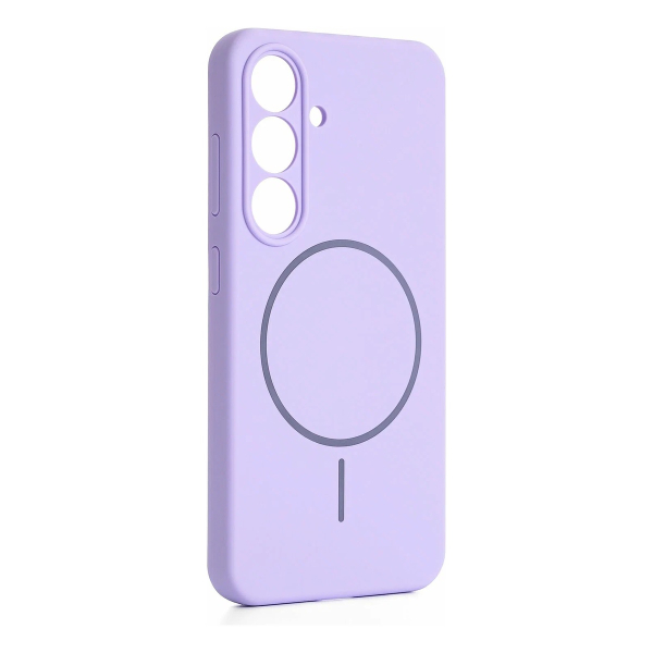 Чехол для Samsung Galaxy S25 Silicone Case c MagSafe Фиолетовый
