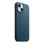 Чехол Кожаный Apple iPhone 15 с MagSafe Blue, синий