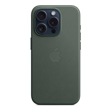 Чехол FineWoven Case для Apple iPhone 15 Pro с MagSafe Evergreen, зеленый