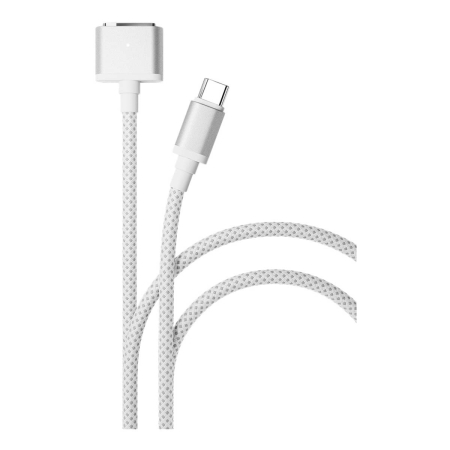 Дата-кабель VLP Nylon Cable USB C - MagSafe, 2 м Белый