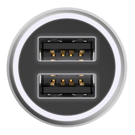 Автомобильная зарядка Xiaomi Mi Car Charger QC 3.0 2*USB (CC02CZM) Серебристый