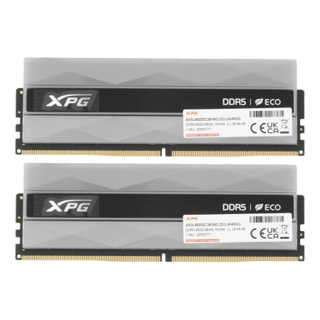 Оперативная память ADATA (AX5U8000C3816G DCLANRSG) DDR5 32GB 8000MHz CL38 UDIMM 2x16GB RGB