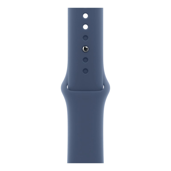 Apple Watch Series 10, 42 мм корпус из алюминия цвета «Silver», ремешок Sport Band размера S/M цвета «Denim»