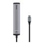 Переходник Baseus для MacBook HUB Mechanical eye 6в1 (USB/HDMI/Type-C/RJ45) (CAHUB-J0G) Deep Grey, тёмно-серый