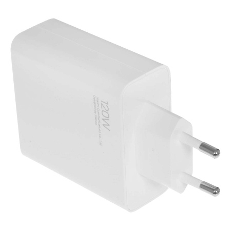 Зарядное устройство Xiaomi 120Вт GaN 1 USB-A Charger кабель Type-C EU Белый