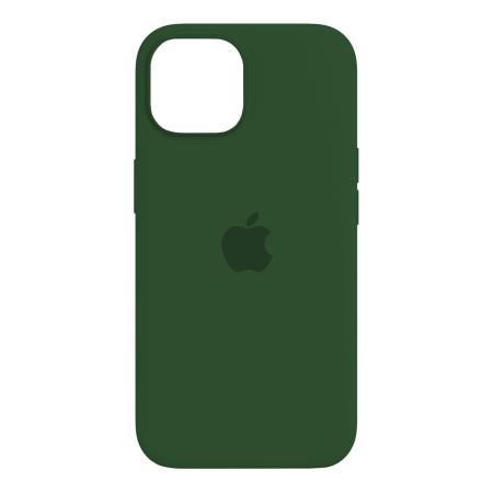 Чехол Silicone Case для Apple iPhone 15 Темно-зеленый