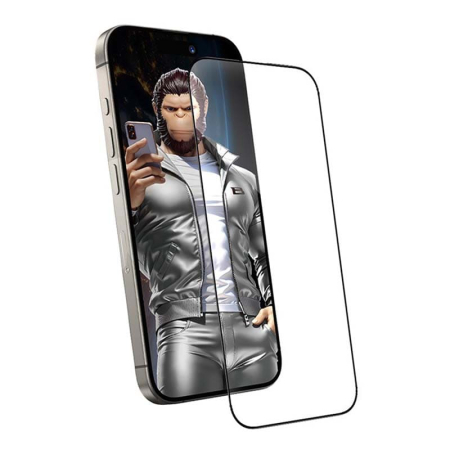 Защитное стекло для iPhone 16 Pro Max BlueO Narrow border Anti-Static Чёрный