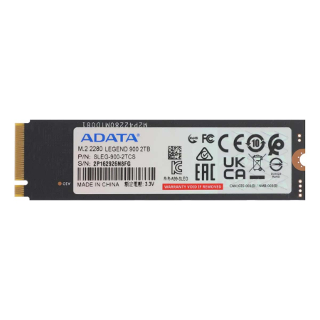 SSD накопитель ADATA Legend 900 2Tb M.2 2280 (SLEG-900-2TCS)