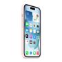 Чехол для Apple iPhone 15 Silicone Case с MagSafe Pink, розовый