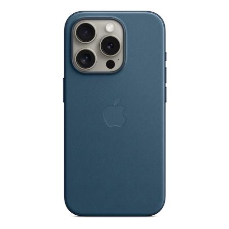 Чехол FineWoven Case для Apple iPhone 15 Pro с MagSafe Pacific Blue, синий