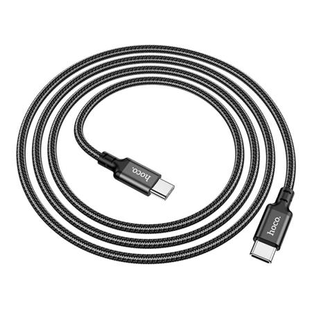 Кабель hoco. Super Fast Charging Data Cable разъем Type-C – Type-C, 1 м (X14) Черный