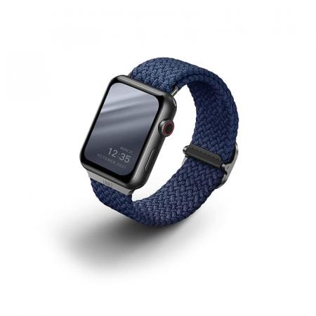 Ремешок для Apple Watch 42/44/45 mm UNIQ ASPEN Strap Braided (44MM-ASPOBLU) Синий