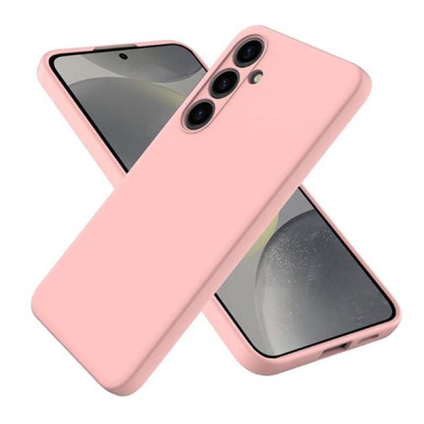 Чехол Silicone Cover для Samsung Galaxy S24 Светло-розовый